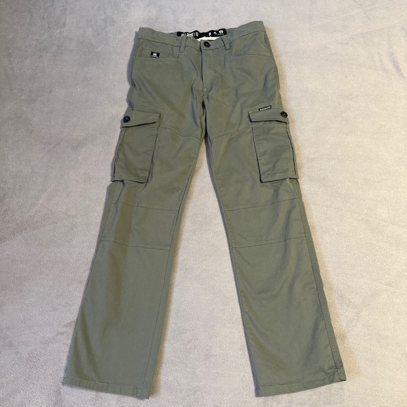 G-Star Raw Cargo 3D Pants Size 30 Button Pocket Army Green Gorp Gorpcore Utility - Picture 1 of 8